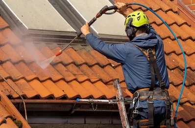 Démoussage et hydrofuge de toiture à Sarceaux